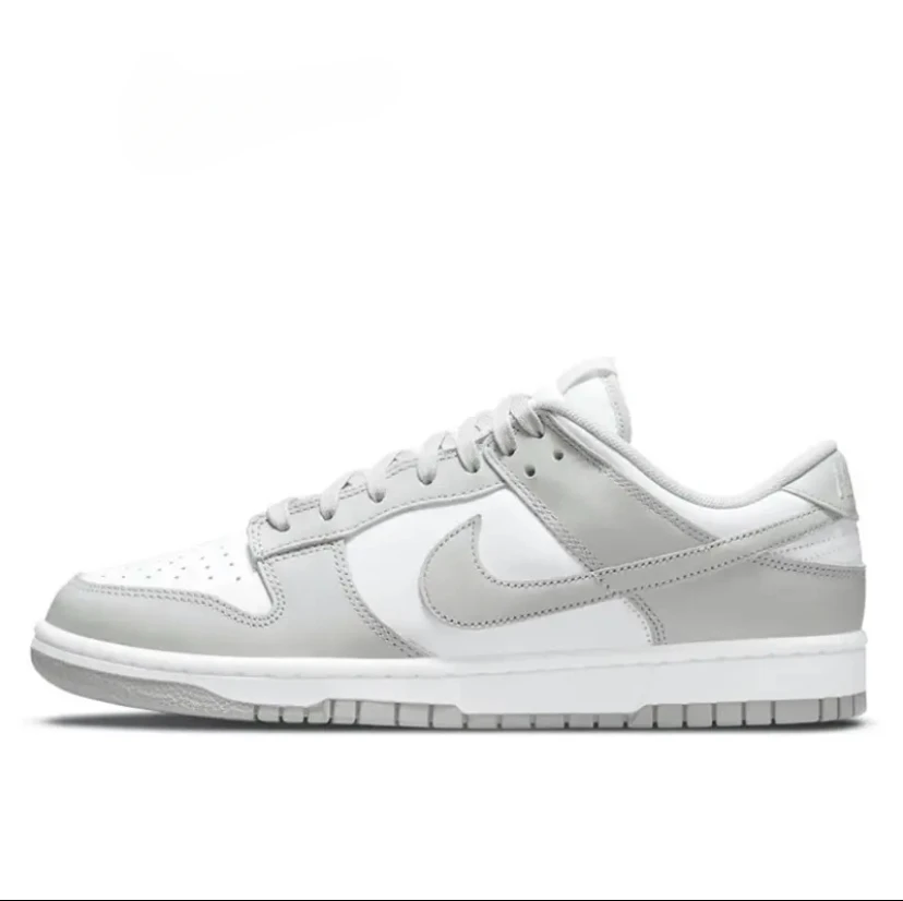 Nike Dunk Low Men Women Skateboarding Shoes Classic Unisex Sneakers Gray White