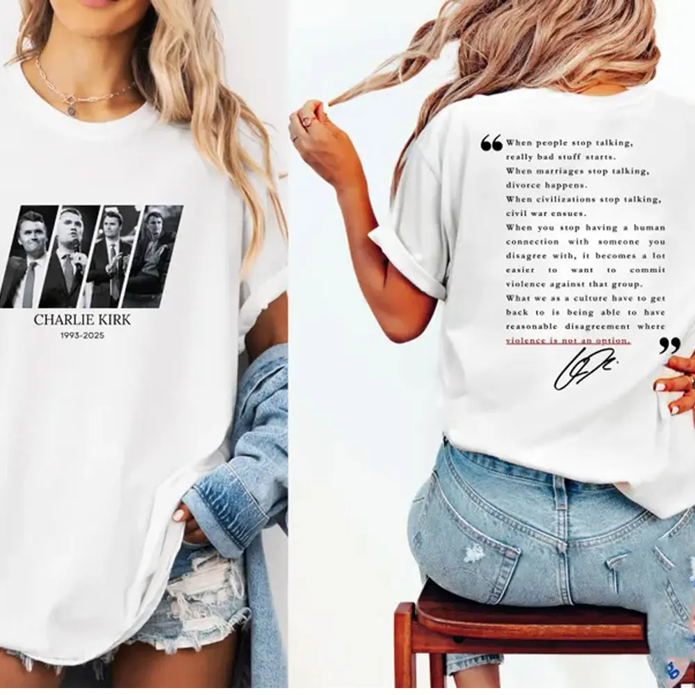 Quotes of Charlie Kirk Shirt Pray for Charlie Kirk Assassination Freedom Tee 2025 New Vintage Classic Fashion Streetwear T-shirt