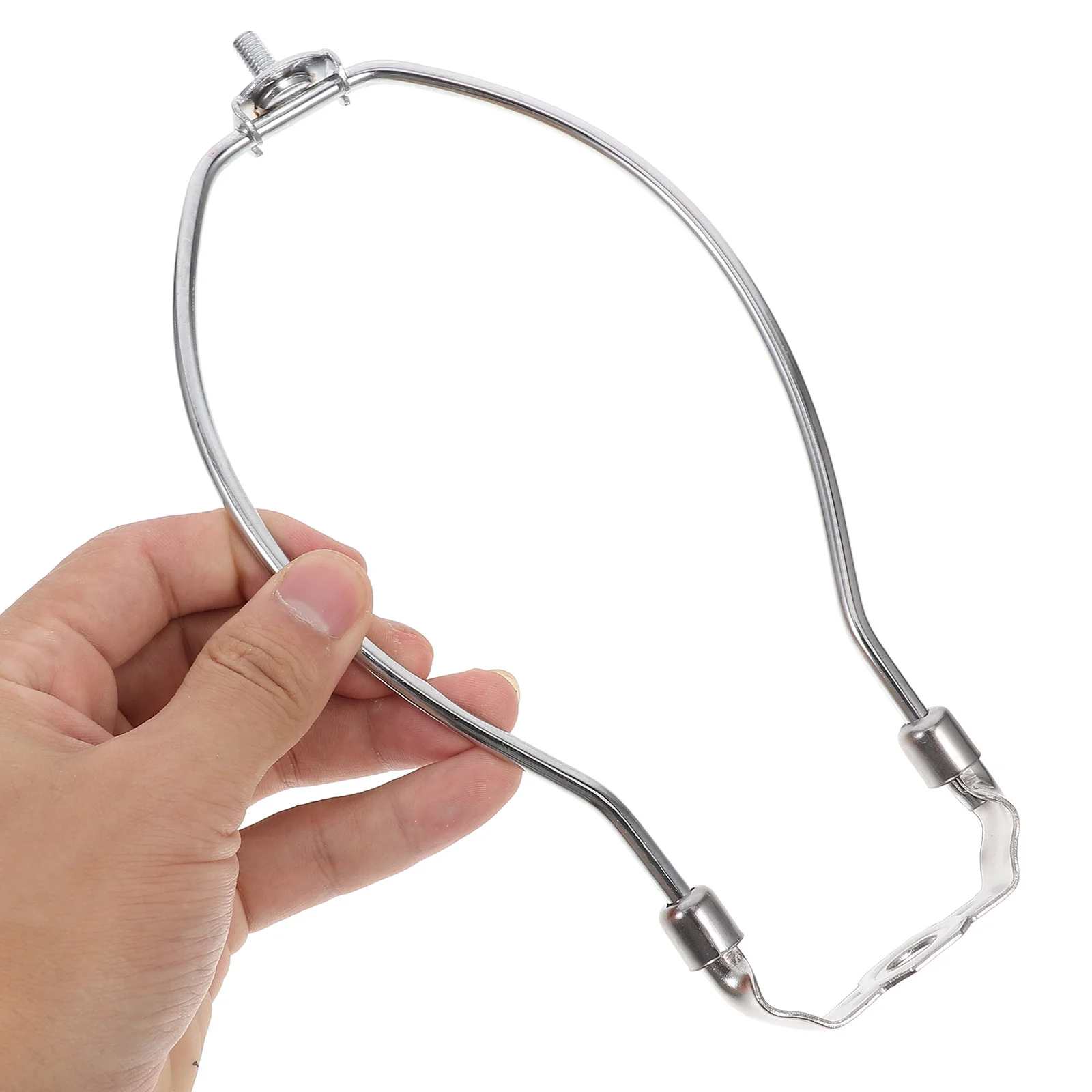 

2Pcs Lamp Shade Bracket Holder Electroplated Horn Design Heavy Duty Metal Lamp Harp Kit for Table Floor Lamps Adjustable