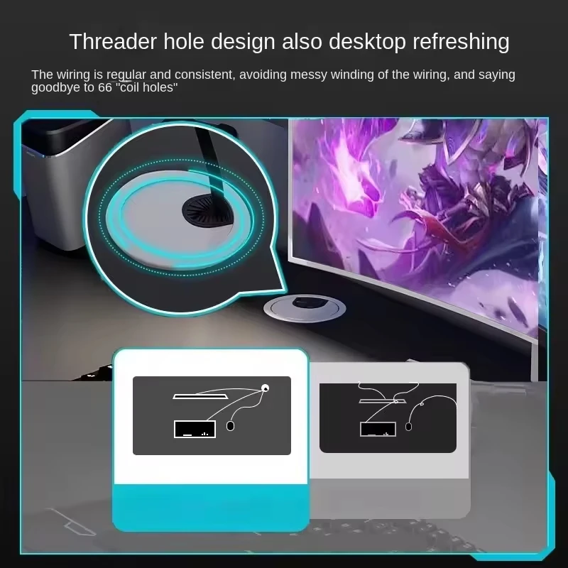 *Desktop Computer Desk Home Modern Office Subnet Red E-sports Steel Carbon Fiber Surface K-Shape