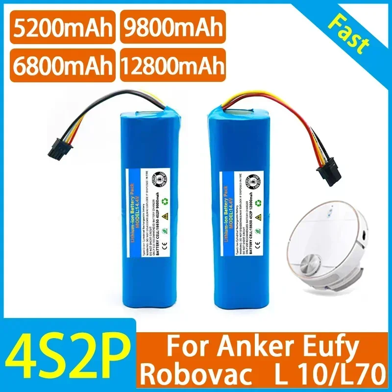 14.4V 12800mah For XiaoMi Lydsto R1 Accessories Lithium BatteryRechargeable Battery Pack is Suitable For Repair and Replacement