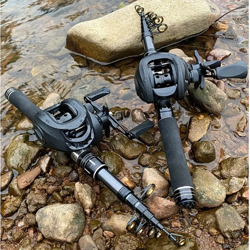 Ultra short 1.5-2 meters portable mini sea pole Luya pole