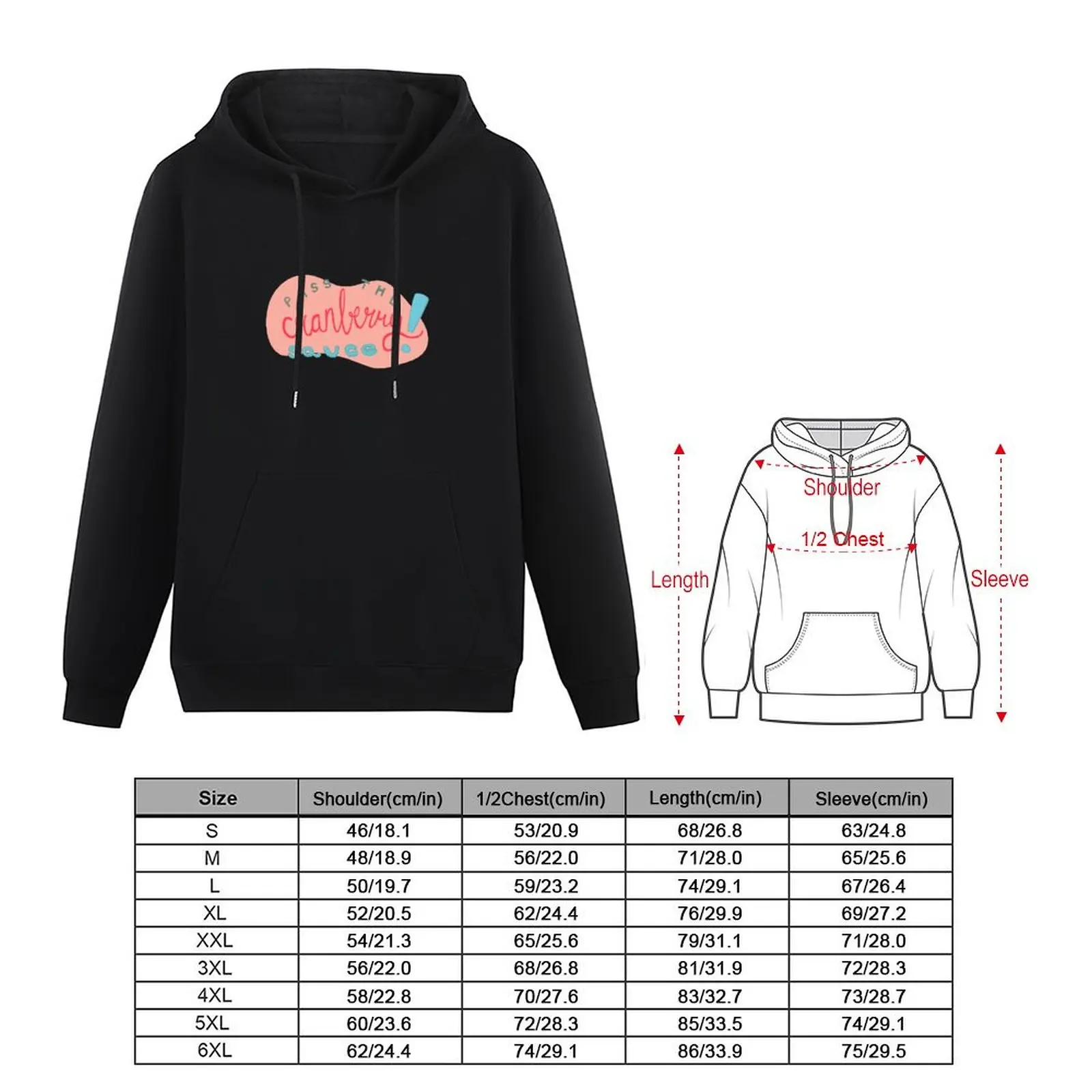 Pass the Cranberry Sauce! Pullover Hoodie men's winter sweater autumn jacket men oversized hoodie