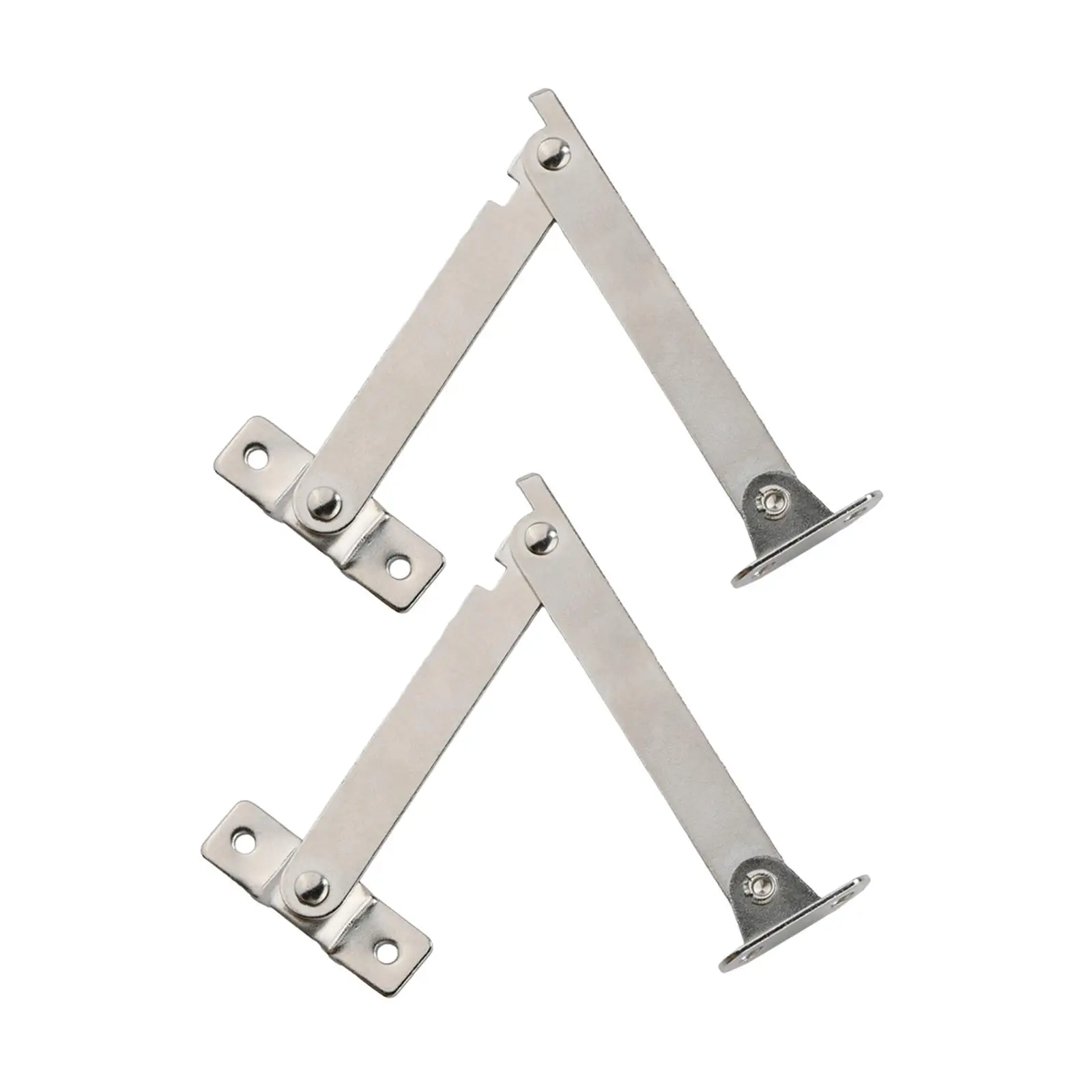 2Pcs Lid Support Hinges Metal Cabinet Door Lift up Strut for Suitcases Chest
