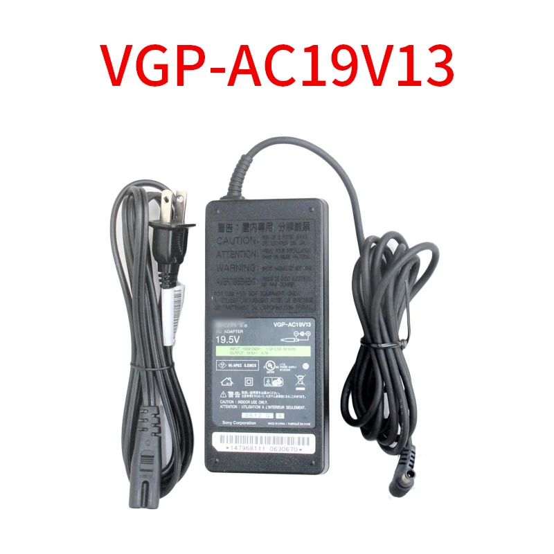 

Power Adapter 90W 19.5V4.7A VGP-AC19V13 AGP-AC19V11 AGP-AC19V13 for Laptop Charger 6.5*4.4mm Power Supply Original