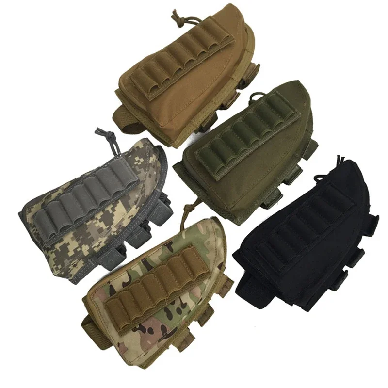 Outdoor Tactical Support Cheek Bag Bullet Bag Accessories Bag 98K CS Military Fan 2-in-1 Bullet Bag Portable stock bag