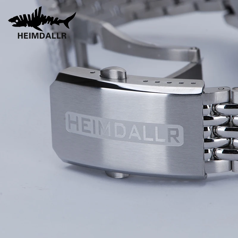 Imagem -06 - Heimdallr Luminous Water Resistance Relógio de Pulso Aço 316l Relógios ar Coating Sapphire Bgw9 Nh34 Bb58 Gmt Diver Ver