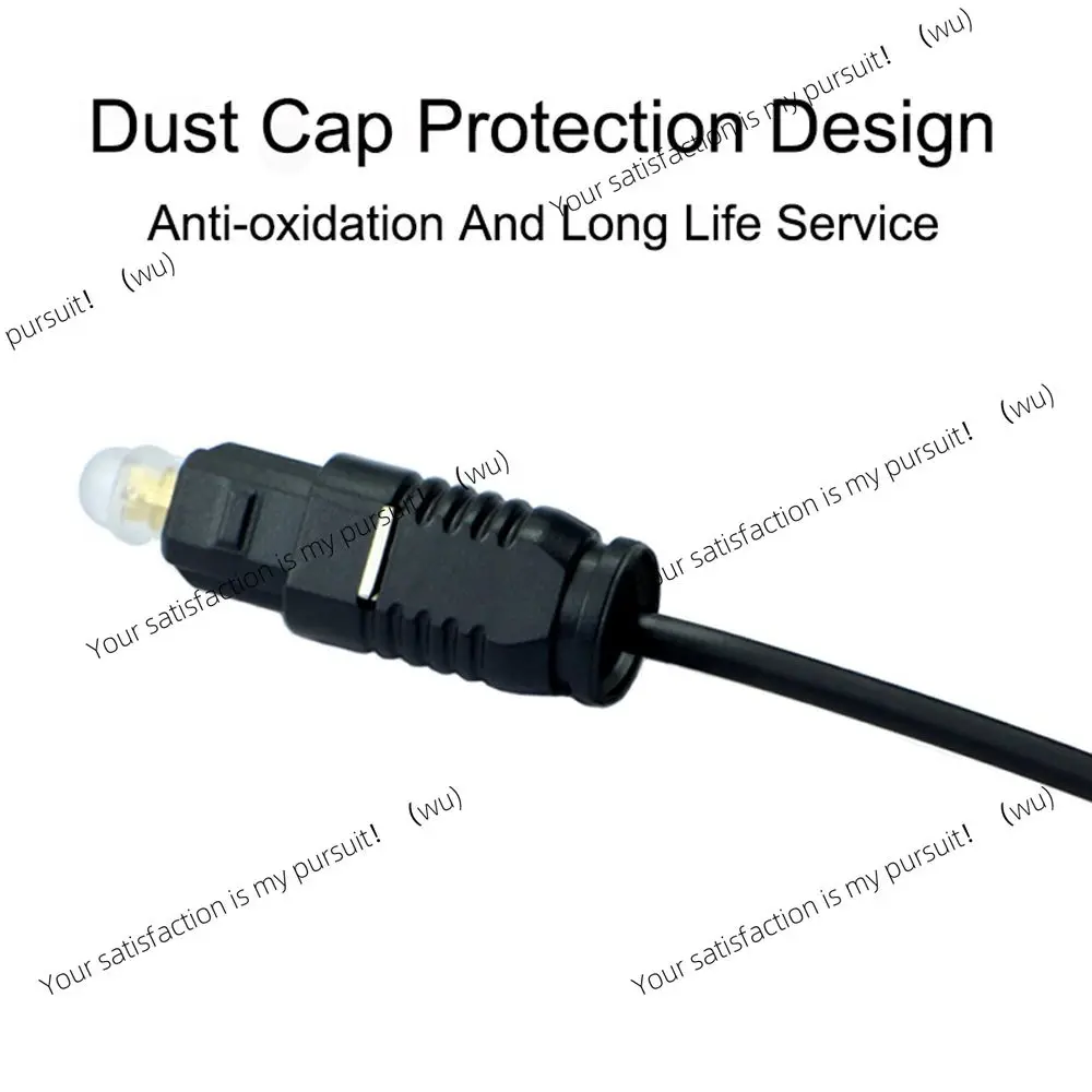 Audio Fiber Optic Mini Plug Digital Optical Cable is suitable for SPDIF Optical Audio Cable Roundport TOSLINK connector