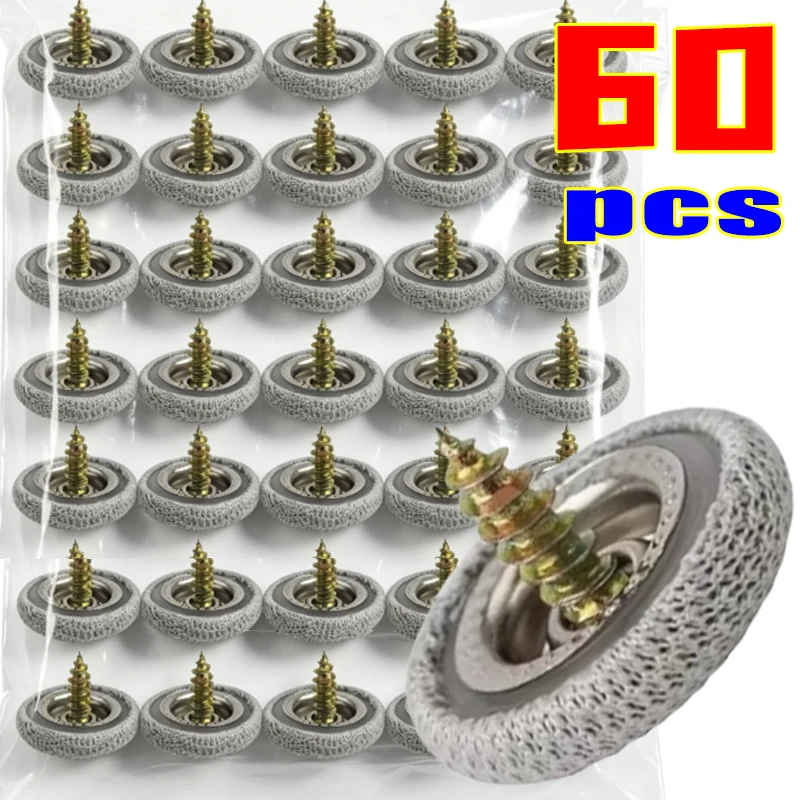10/30/60pcs Auto Ceiling Cloth Metal Buckle Car Roof Buckles Interior Mesh Fabric Fixing Buckle Snap Rivets Retainer Accessories