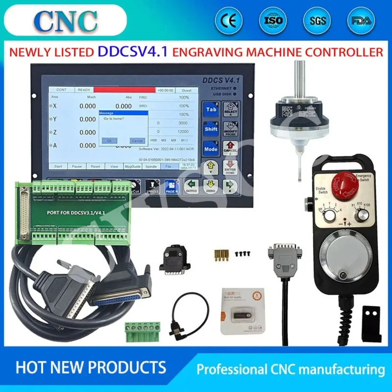 2022 new CNC motion controller kit 3- 4-axis engraving machine control system anti-roll 3D Touch centering precision probe