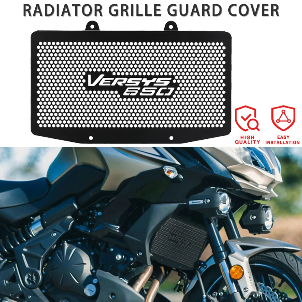 Motorcycle Radiator Grille Guard Protector Cover Parts FOR KAWASAKI Versys 650 KLE650/ABS KLE 650 VERSYS/ABS 2006 2007-2009 2008