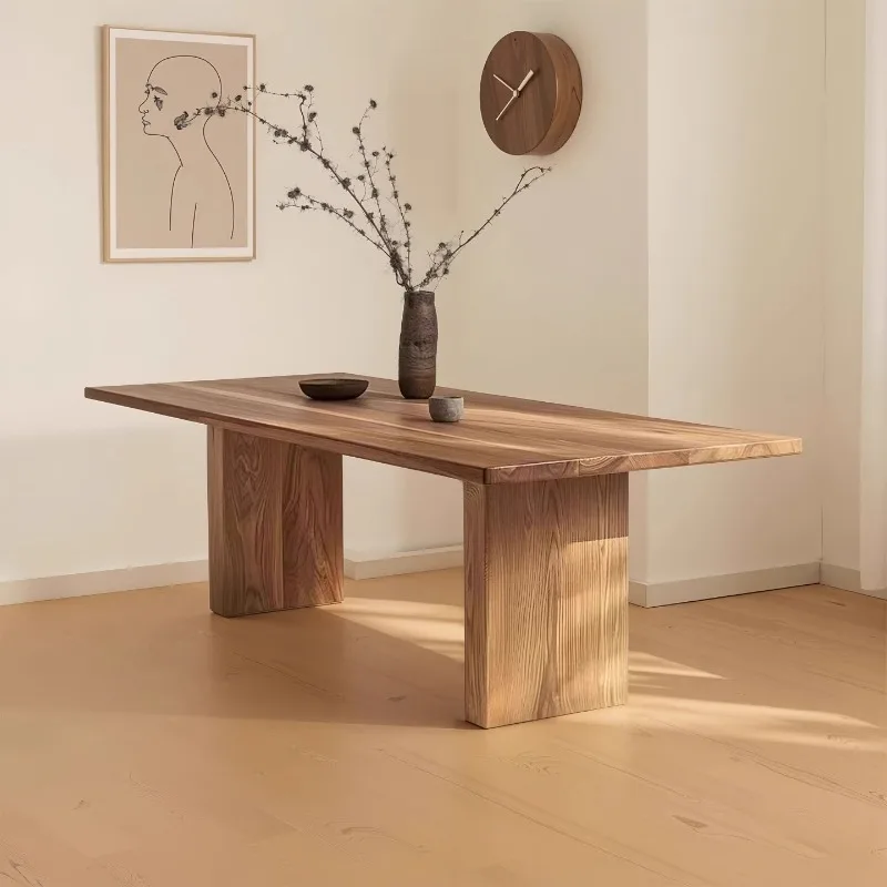 Solid wood large board table tea