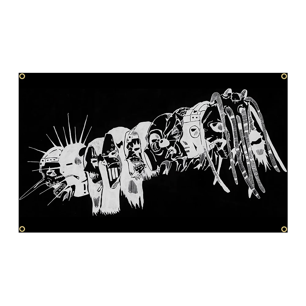 90x150cm S-Slipknots Heavy Metal Band Flags Polyester Printed Home or Outdoor Decoration Banner