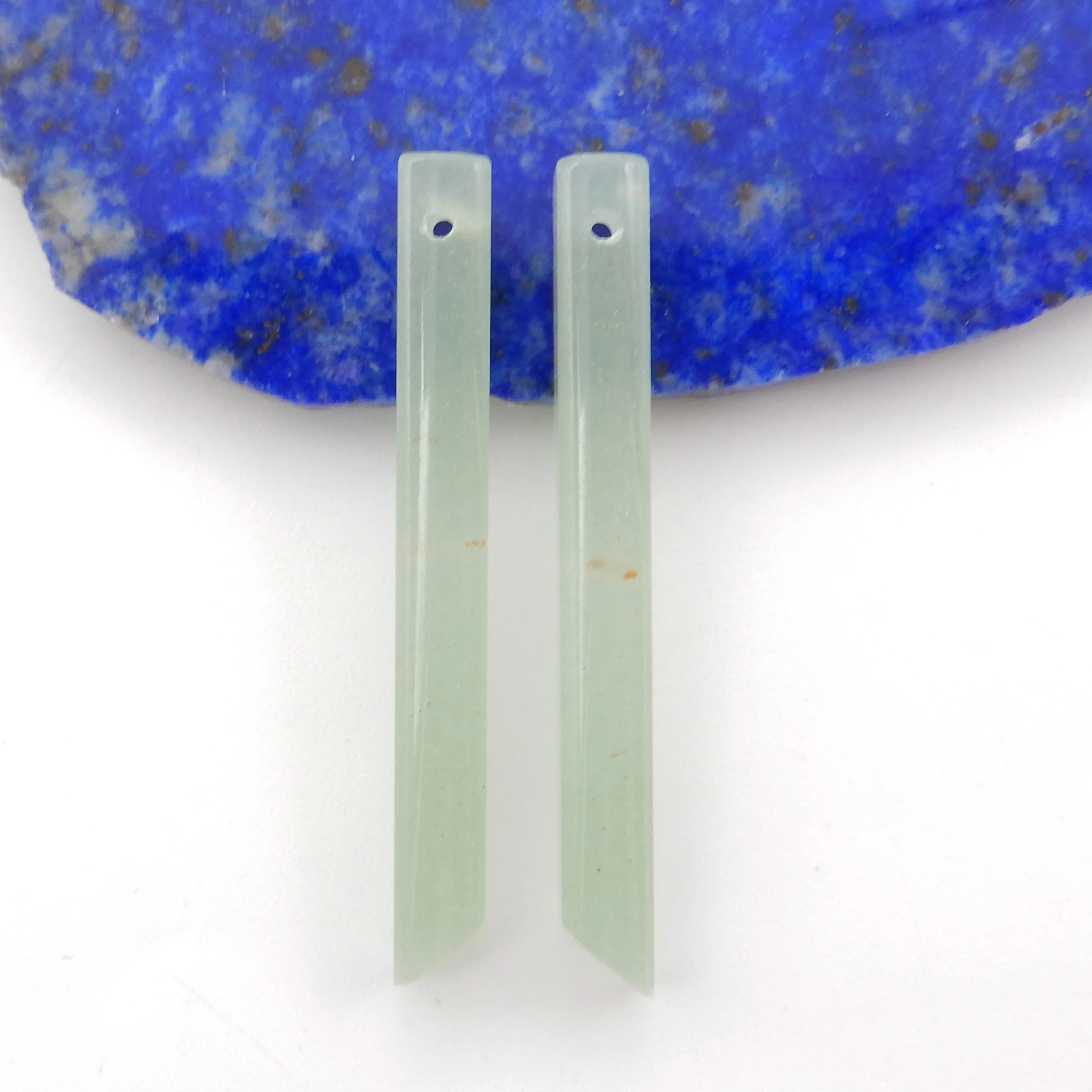 Natural Green Aventurine Long-Shape Earrings For Women,Simple Fashion Handmade DIY Jewelry Gemstone Birthday Gift