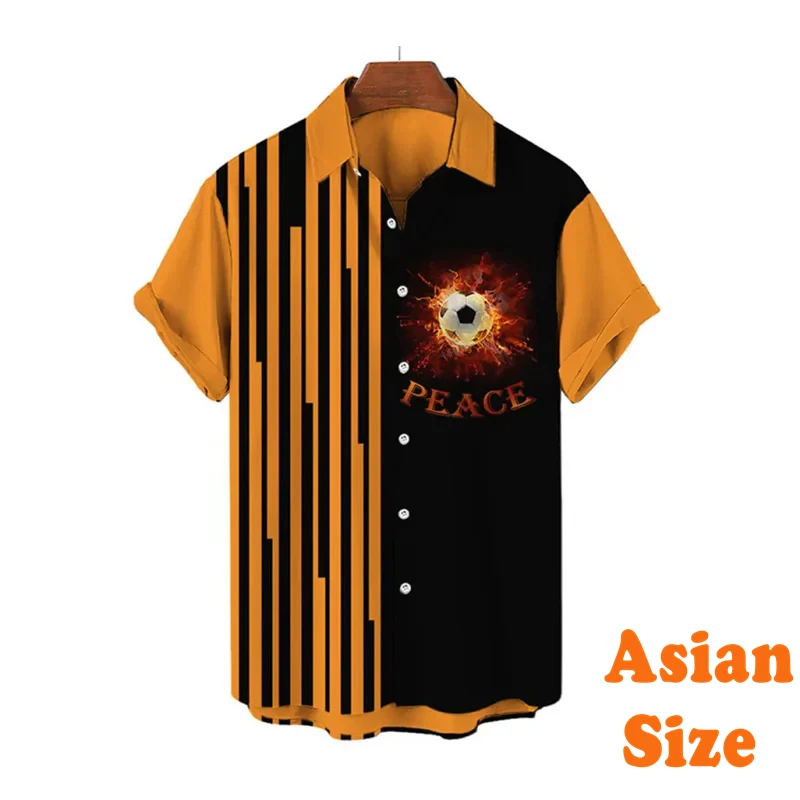 Striped Design Sports Shirts For Men's Clothing Ball Game Cool Graphic Hawaii Shirt Simple Casual Fashion Summer 2025 Blouse