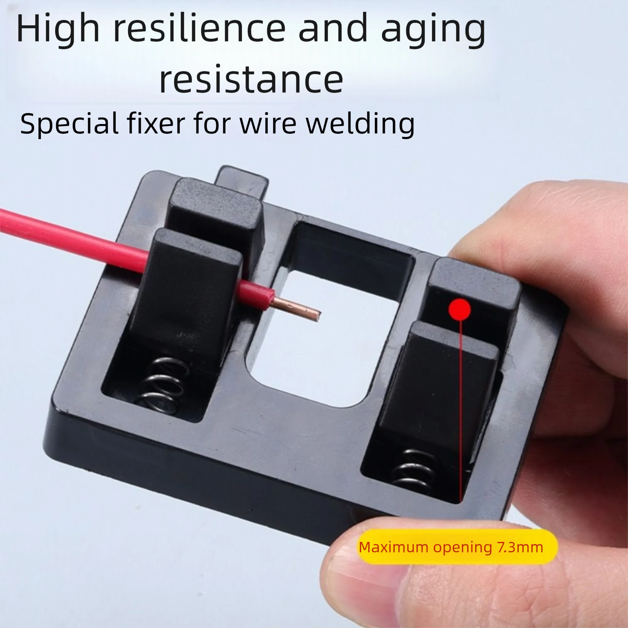 

3Pcs Spring Clamp Welding Wire Fixture Portable Easy To Disassemble Soldering Wire Holder High Temperature Resistant