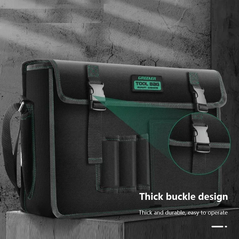 Sac à outils en toile pour électricien, sac à outils de menuiserie durable, sac de rangement, bain spécial, optique et degré d\'usure