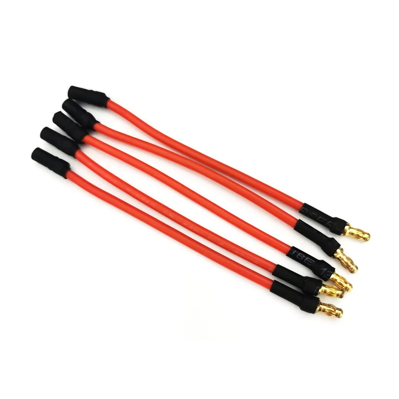 3pcs 3.5mm Banana Connector 16AWG Silicone Extension Wire 10cm 25cm 30CM for RC Drone Motor ESC DIY Parts