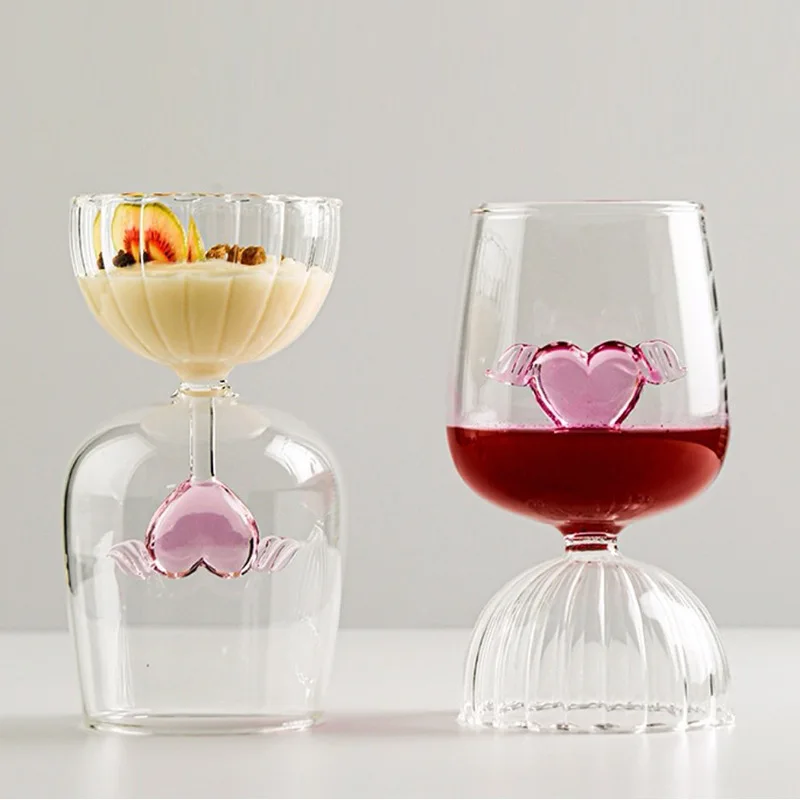 

LTT Creative Love Glass Goblet Red Wine Glass High Value Champagne Glass
