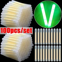 50/100PCS Fireflies Fluorescent Lightstick Light Fishing Float Rod Lights Dark Glow Stick Useful Fishing Fluorescent Lightstick