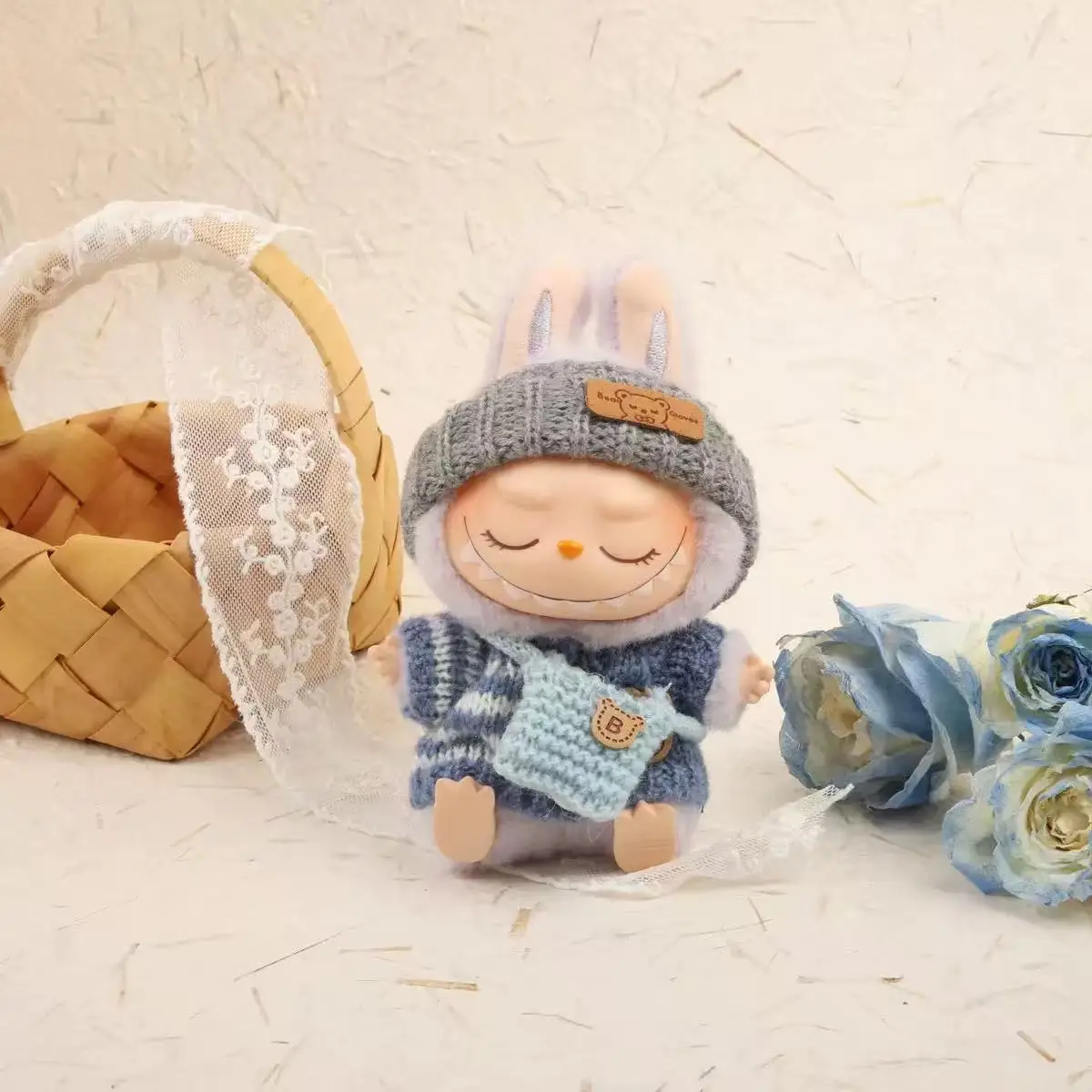 

17 см мини-плюшевая кукла, одежда, аксессуары для Кореи, Kpop Exo Labubu Idol V1 V2, свитер, зимняя смена, одежда, подарок