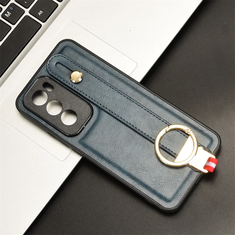 Suitable for OPPO Reno 12 Pro Globe 5G case luxury lanyard PU leather wristband ring case multifunctional custom phone case