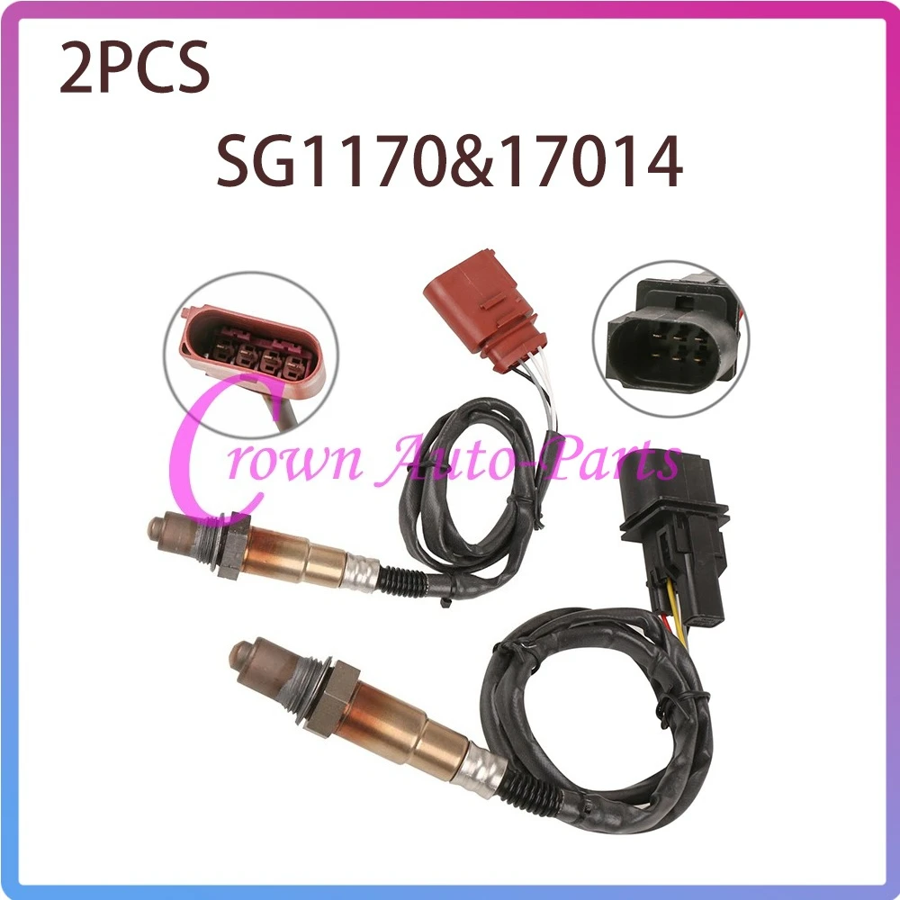 

2 шт. Абсолютно новые датчики кислорода SG1170+17014 (O2) — передний и задний — для Audi TT, VW Beetle, Golf, Jetta