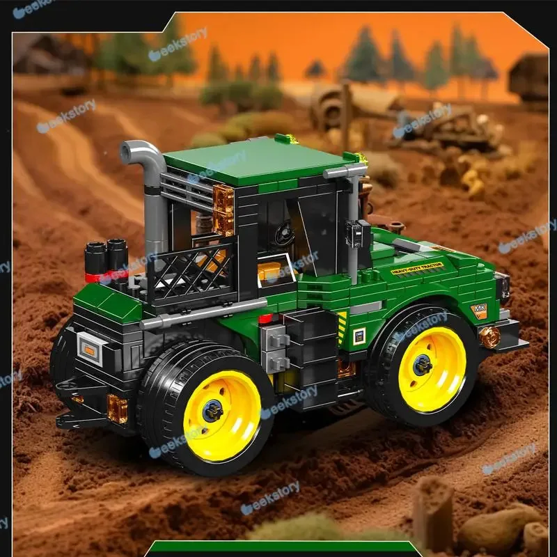 MOC 466 قطعة نموذج جرار زراعي اللبنات الإبداعية 24061 مركبة الأولاد تجميعها تحصيل حلية الطوب الصغيرة اللعب الهدايا #3