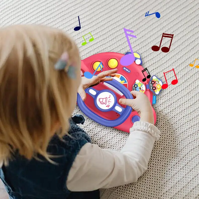 Crianças roda brinquedos musical simulado roda brinquedo controlador de condução interativo portátil aprendizagem brinquedo motorista brinquedo para crianças & criança