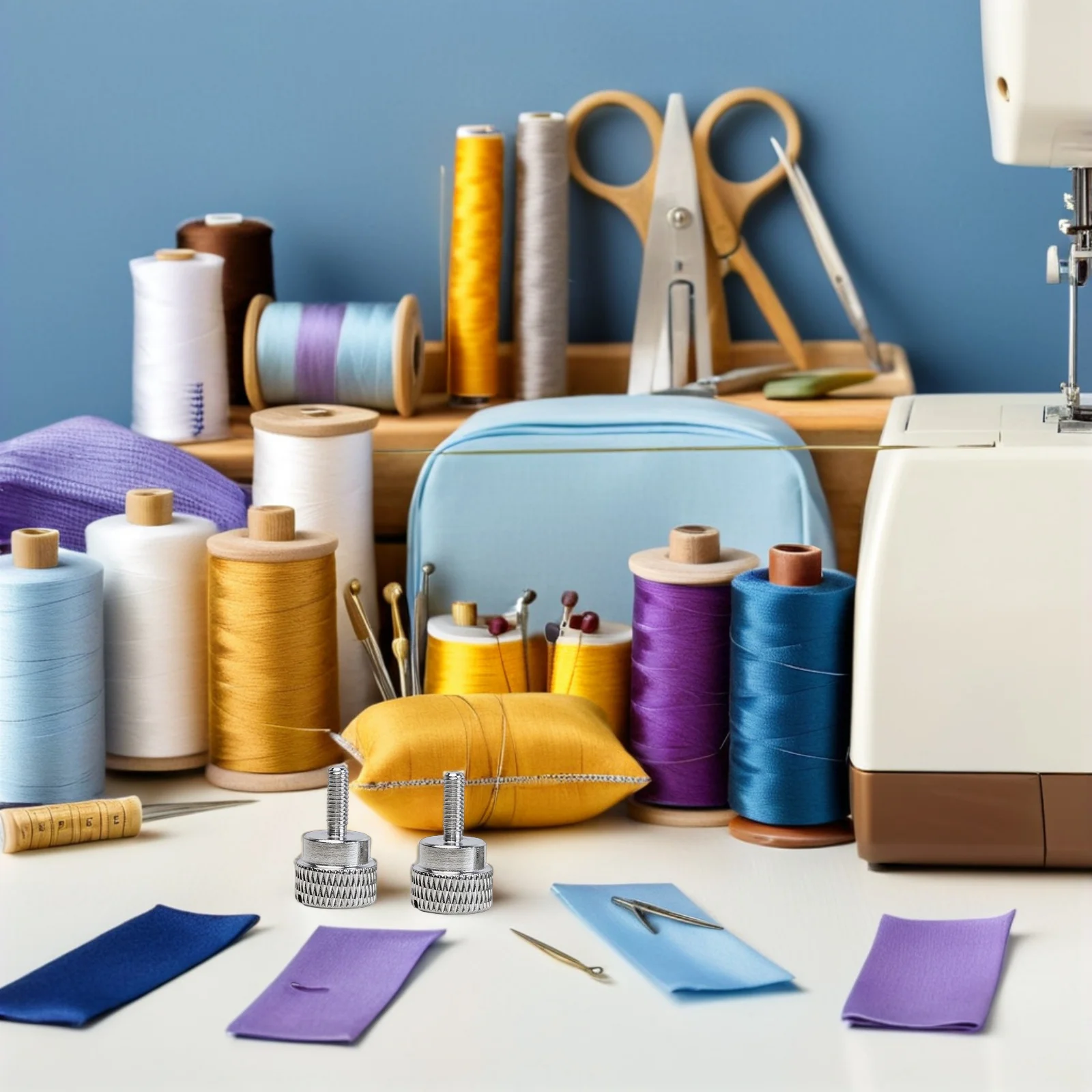 

15Pcs Sewing Machine Presser Foot Thumb Screws Universal Clamping Fastener for Presser Foot Adjustment Sewing Repair Quilting