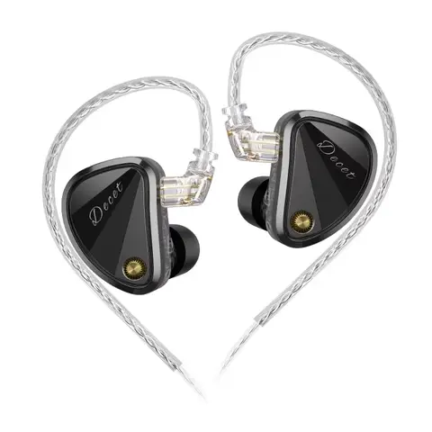 KZ Decet In Ear 유선 이어폰 10 유닛 업그레이드된 다이나믹 드라이브 조정 가능한 드라이브 5DD 이어버드 HIFI 게임용 이어폰 2PIN Custom