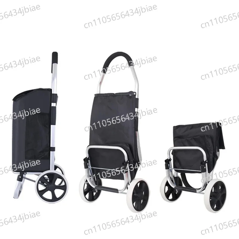 

shopping trolley bag trailer portable foldable woman Shopper bag trolley stairs wheel elderly cart tote bag basket household