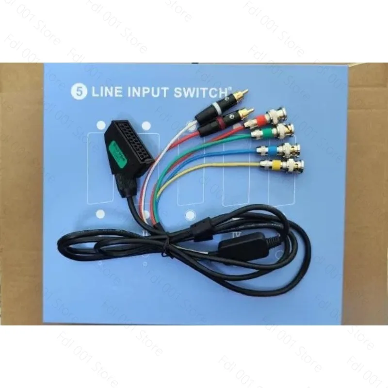 European  or Japanese RGB21 Female Head To BNC, Color Supervisor Uses Broom Head Line