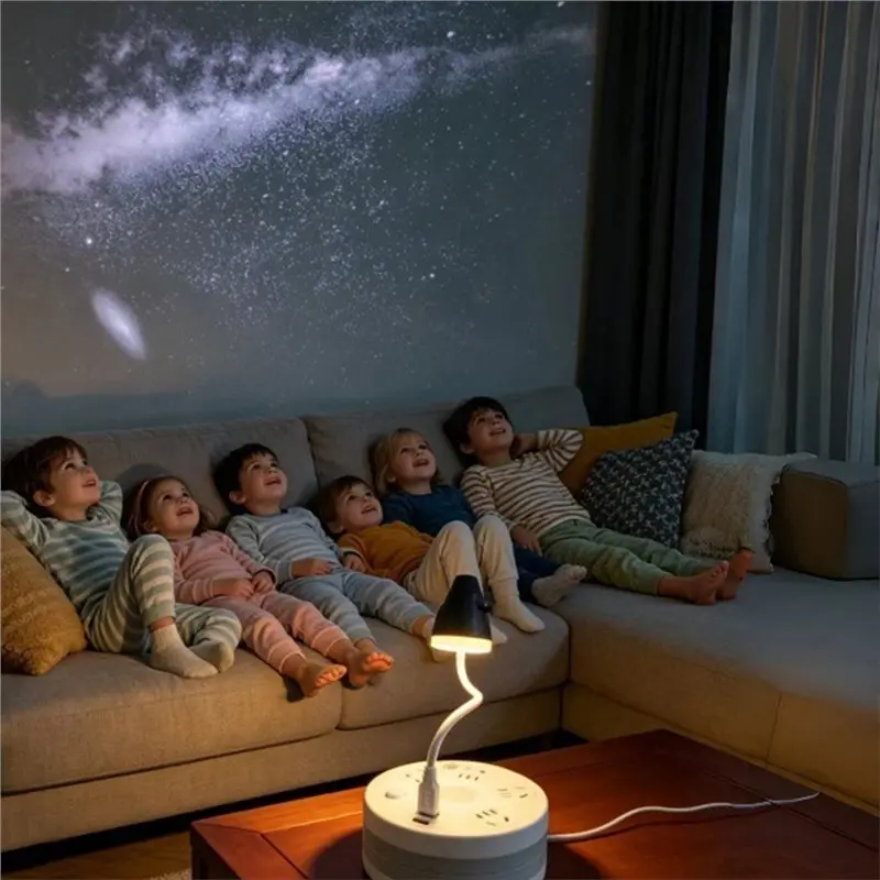 Car For Bedroom 2-In-1 Starry Projector Night Light 360° Adjustable Plug& Play Star Projection Lamp A