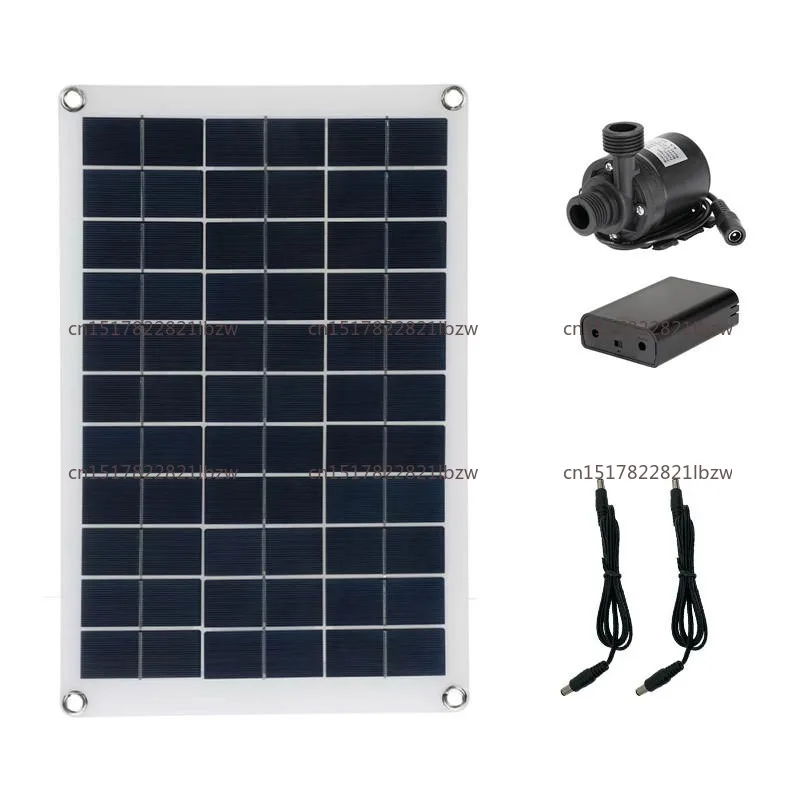 50 W Solar Water Pump for Gardens and Ponds, Low-noise Solar Fountain with Batteries for Continuous Operation
