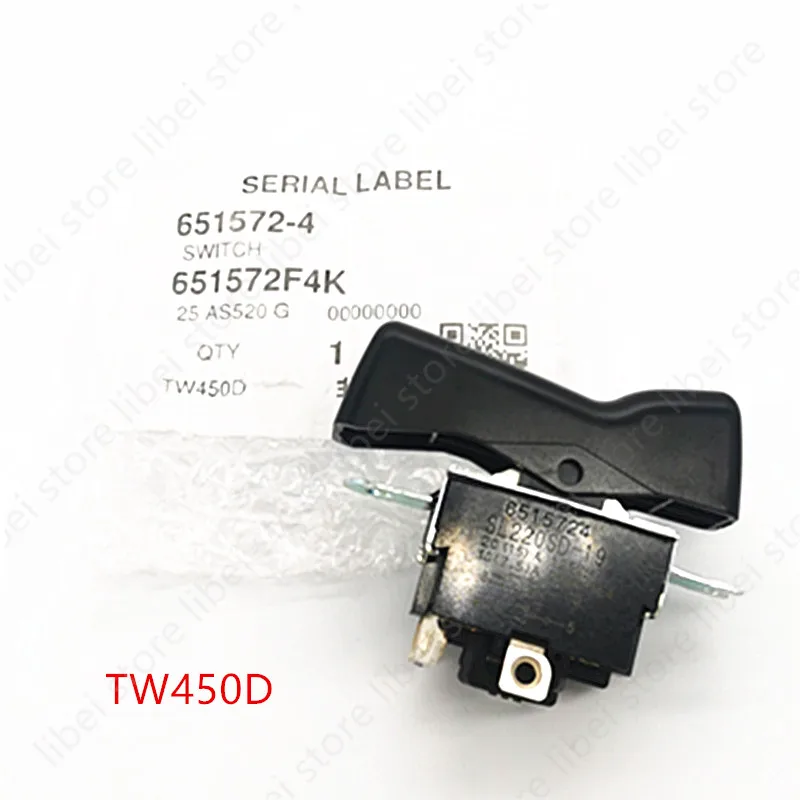 Switch 651572-4 for Makita DTW450 DTW450RFE DTW450Z TW1000_2 6515724 TW1000_1 TW1000 TW0350_1 BTW450Z TW1000 TW0350