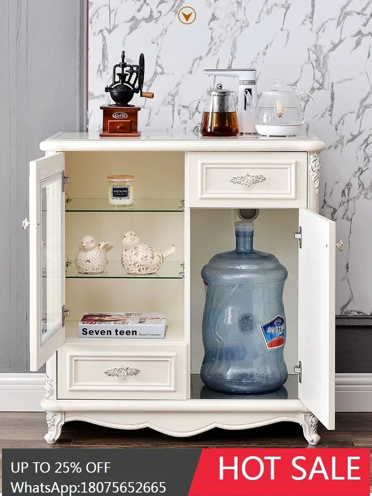 SGF household automatic water dispenser with barrel solid wood cabinet intelligent integrated cabinet