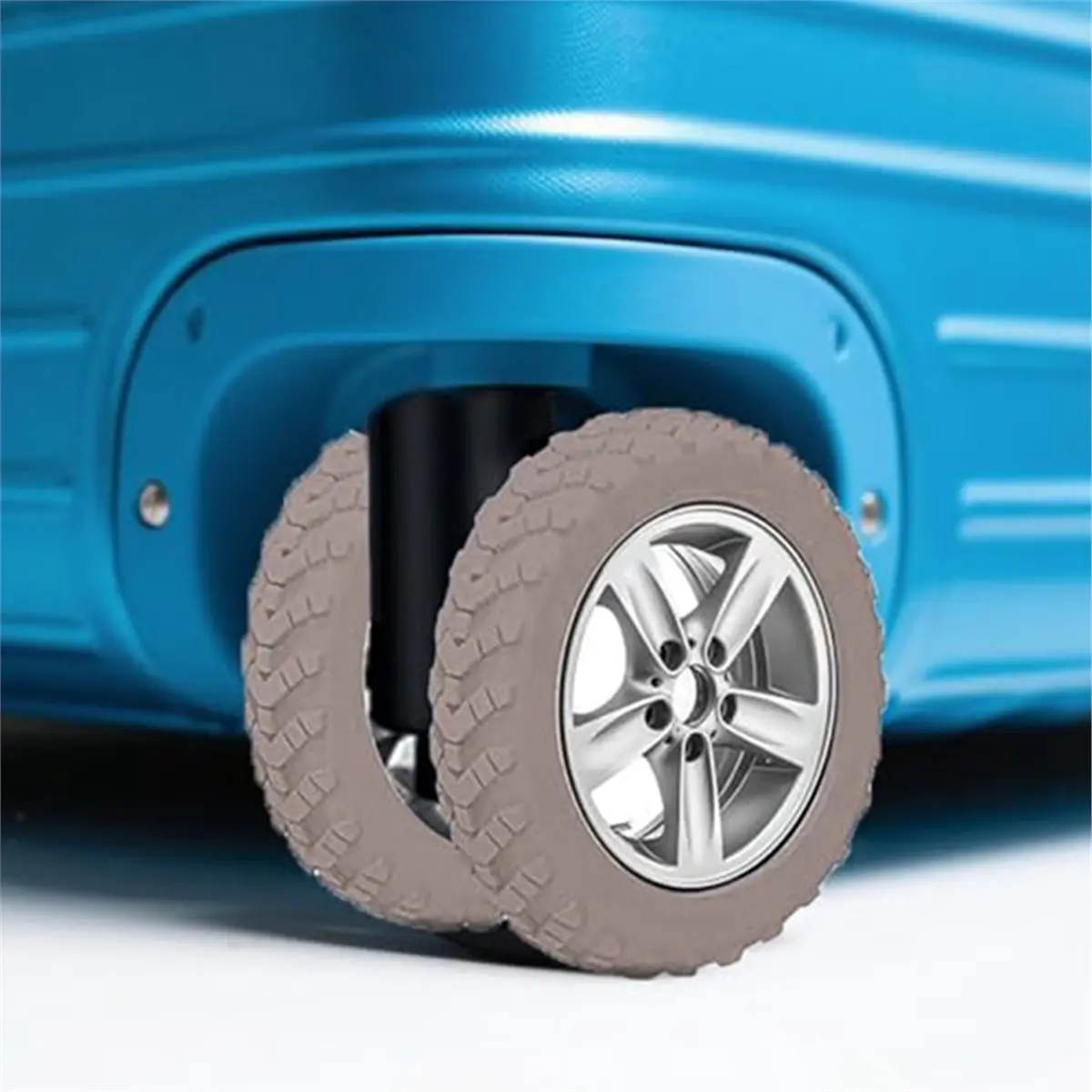 ABSF 8pcs Suitcase Wheel Protector, Silent Silicone Wheel Protector, Universal Wheel Replacement Accessory