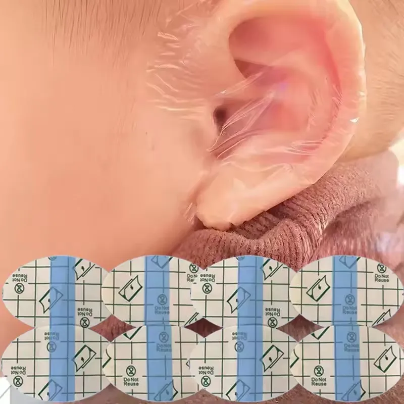 20-100pcs Baby Disposable Ear Stickers Shower Protection Ear Covers Waterproof Kids Shampoo Ear Protection Cover Baby Care