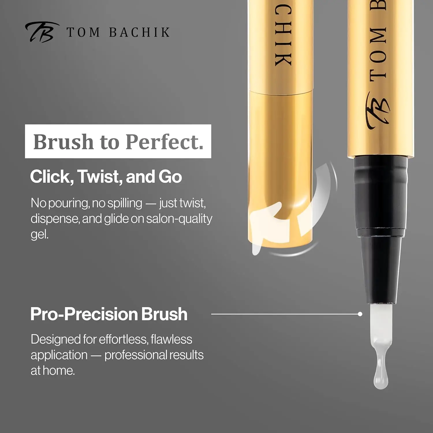 قلم أظافر جل Click Colors - قلم تلميع 3 في 1 طويل الأمد بالأشعة فوق البنفسجية/LED مع لمسة نهائية لامعة