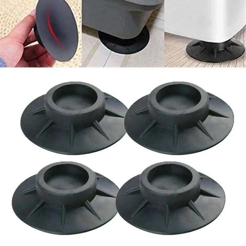 4pcs/8pcs Anti-Vibration Pads for Washing Machines & Refrigerators - Noise Reduction, Non-Slip Design, Floor Protection