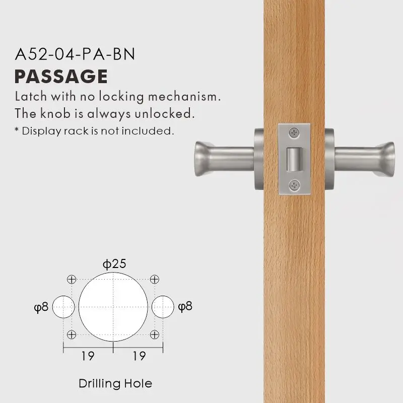 Nurlin Messing Plat Antiek Brons Mat Goud Zwart Binnendeur Hendel Passage Privacy Badkamer Slot Comfortabele Touch