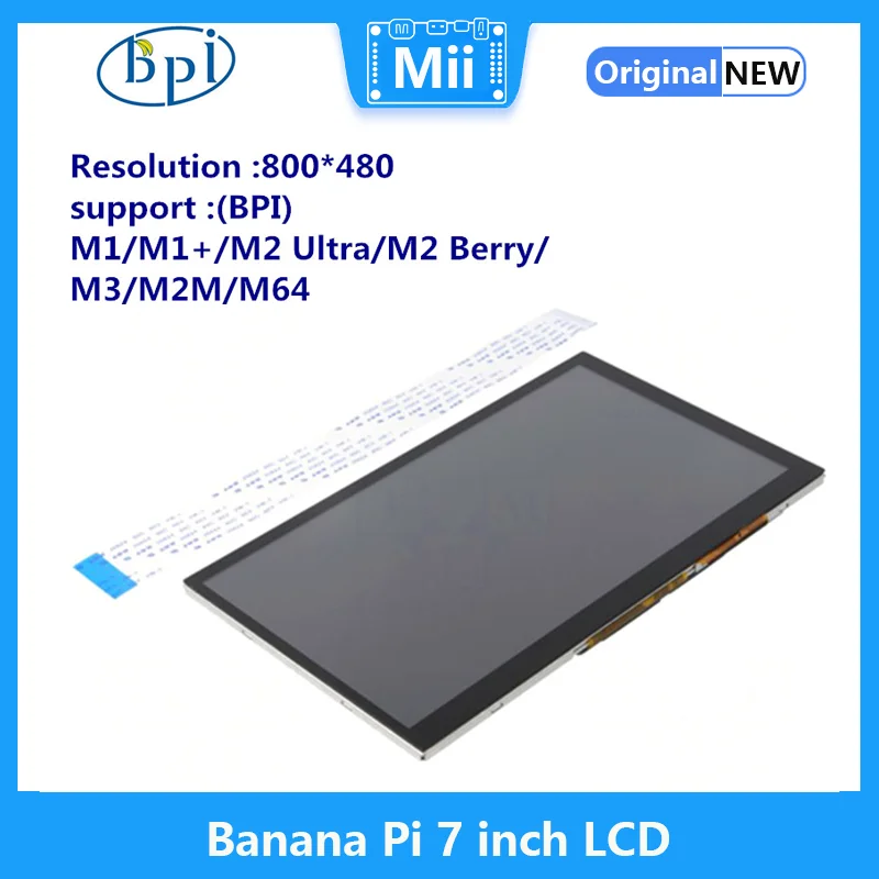 

7-дюймовый сенсорный ЖК-дисплей для платы Banana Pi M1/M1 +/M3/M64/M2 Ultra/M2 Berry/M2M