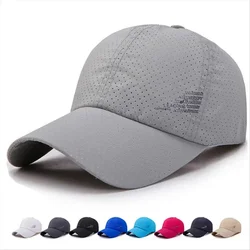 Nuevo sombrero de pesca de Golf de secado rápido para hombres y mujeres, sombrero para el sol al aire libre de verano, gorra de béisbol Unisex ajustable, gorras para hombres, sombrero para correr