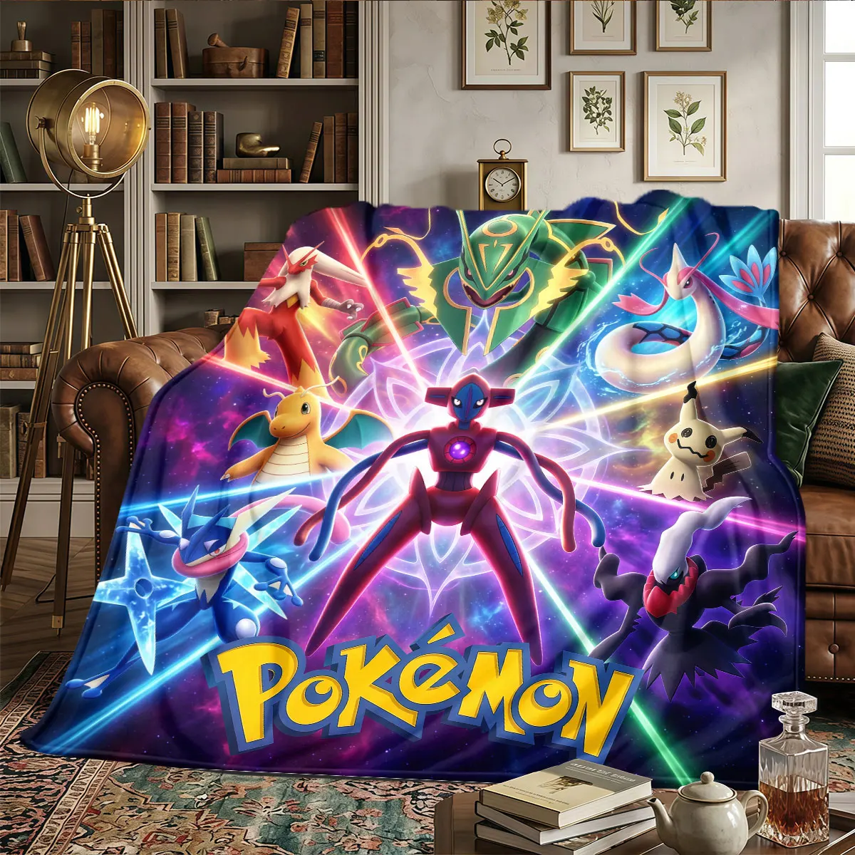 Pokemon Patterns Home Blanket High quality All Seasons for Home Decor Bedrooms Naps Warmth and Comfort Birthday Gifts -HE64