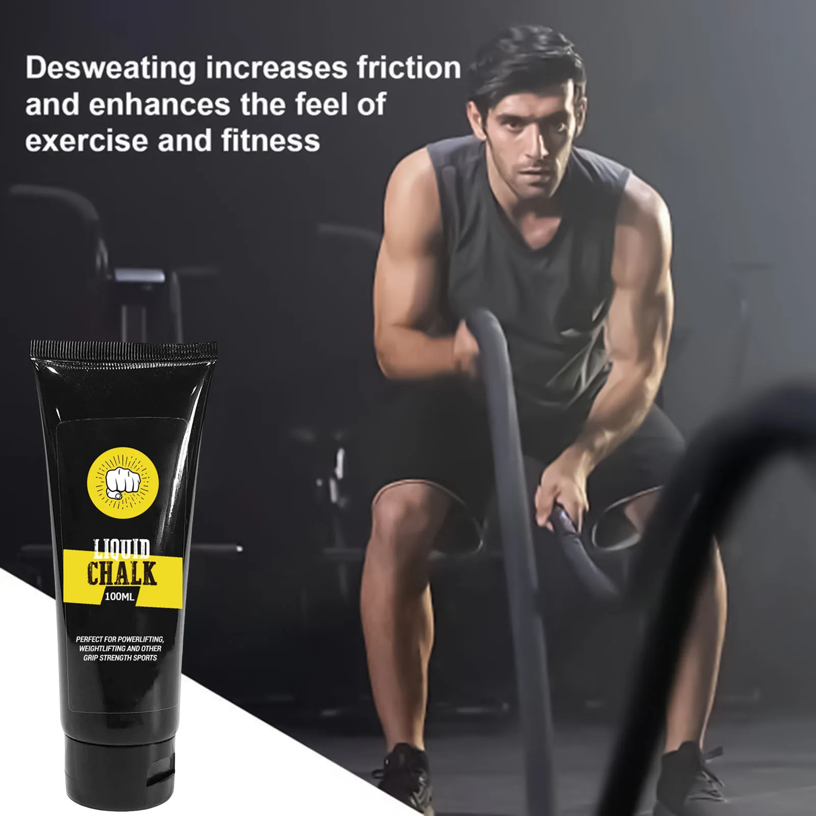 Impugnatura per sollevamento pesi Aumenta l'attrito Impugnatura forte per ginnastica Sollevamento pesi Arrampicata su roccia