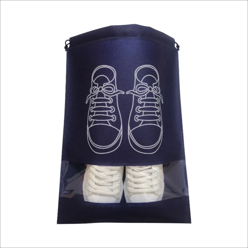Nonwoven Shoe Bags, Drawstring Shoe Storage Bag, Dust-Proof Travel Pouch for Closet, Home, Sneaker Organizer, Portable Reusable