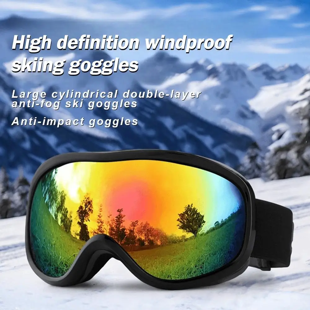 Double Layers Anti-Fog SKI Goggles Windproof Cycling Glasses Motorcycle Eyewear Snow Goggles Snowboard Outdoor Winter Sport N5P7