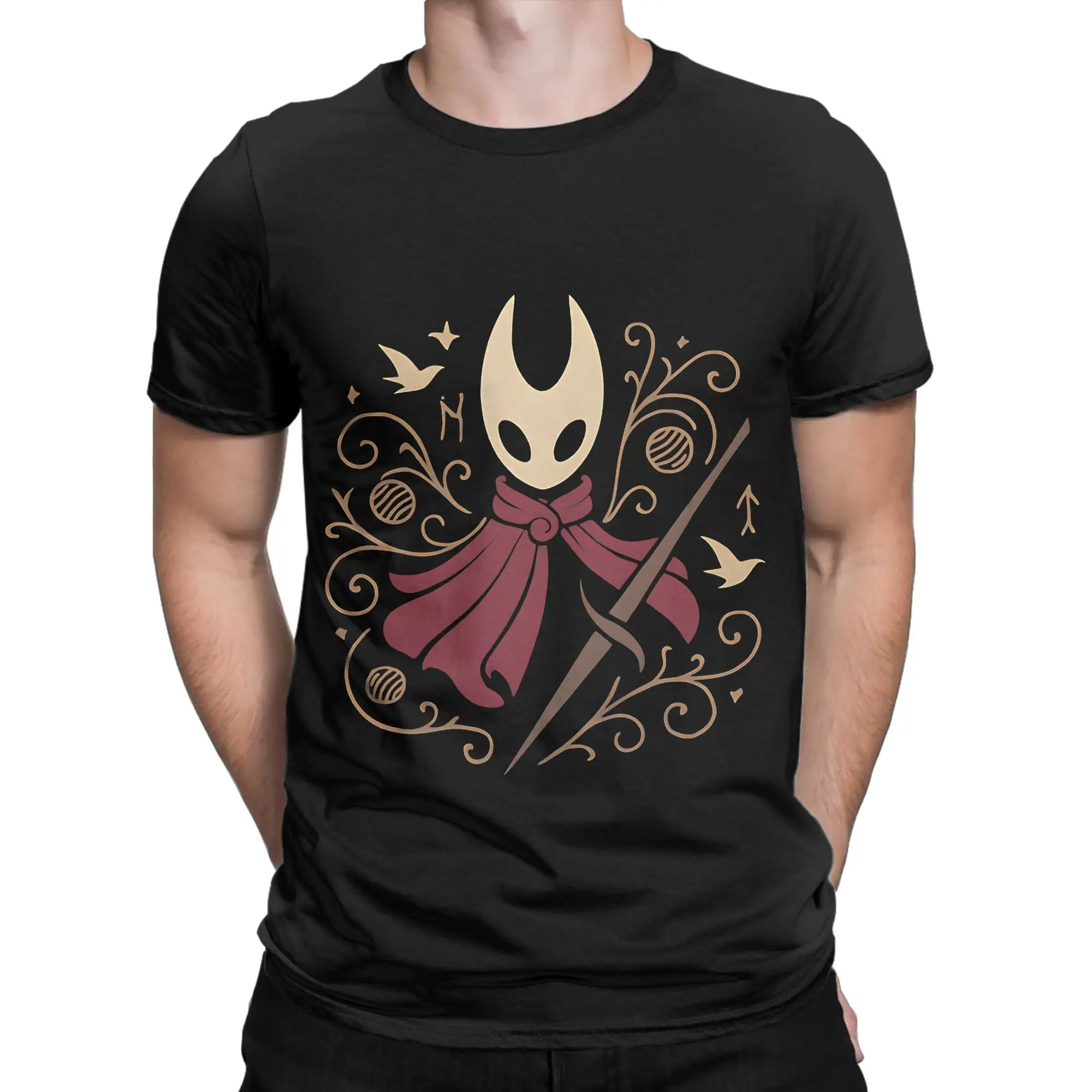 Silksong Radiance Funny Graphic 100% Cotton T-Shirt Hollow Knight Silksong Tops Tees For Men