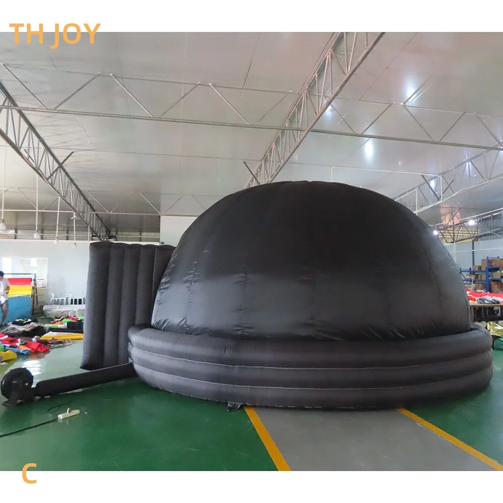 Schnelles Luftschiff zur Tür, Premium-Schule, Bildung, Ausstellungsausrüstung, Projektion, aufblasbares Planetarium, Kuppelzelt mit Luftgebläse